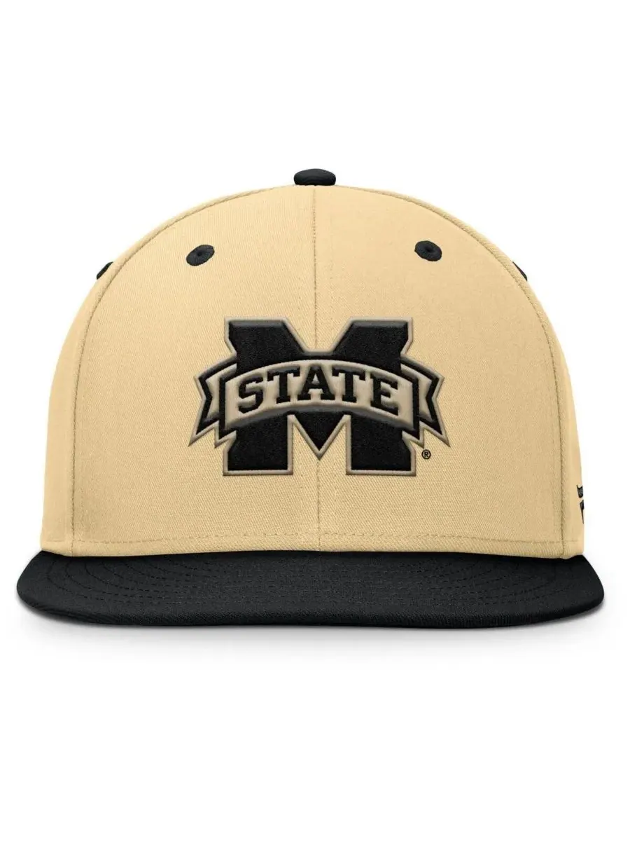 Fanatics Мужская бейсболка Balance Fitted цвета хаки/черный с символикой команды Mississippi State — изображение 2 из 4