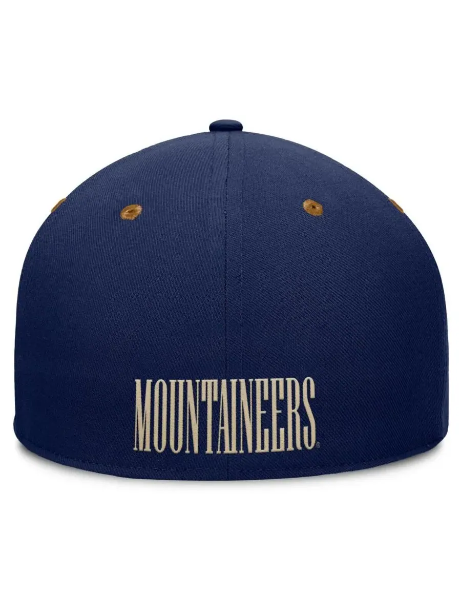 Fanatics Мужская кепка West Virginia Mountaineers Noboa темно-синего/коричневого цвета — изображение 4 из 4