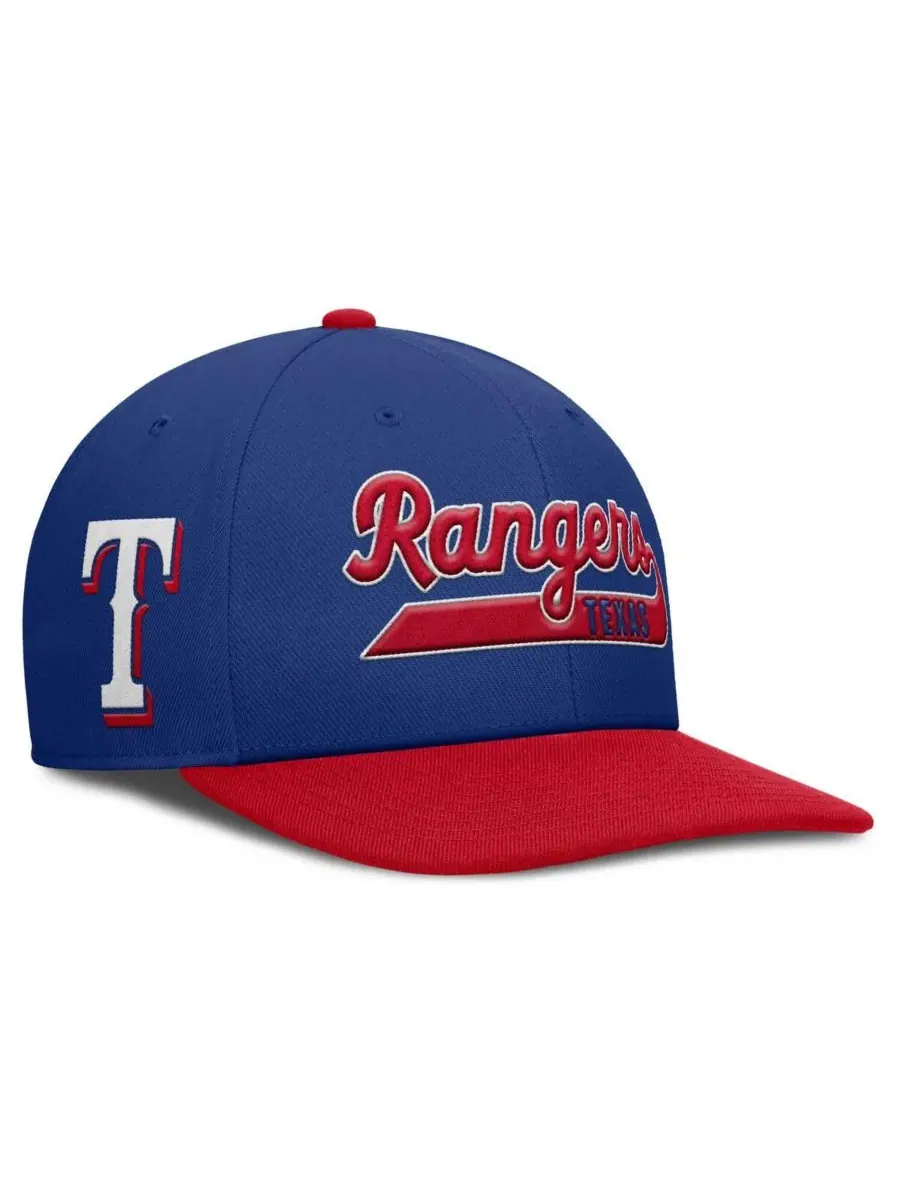 Nike Мужская бейсболка Texas Rangers Pro Performance Snapback королевского/красного цвета — изображение 1 из 4, красный