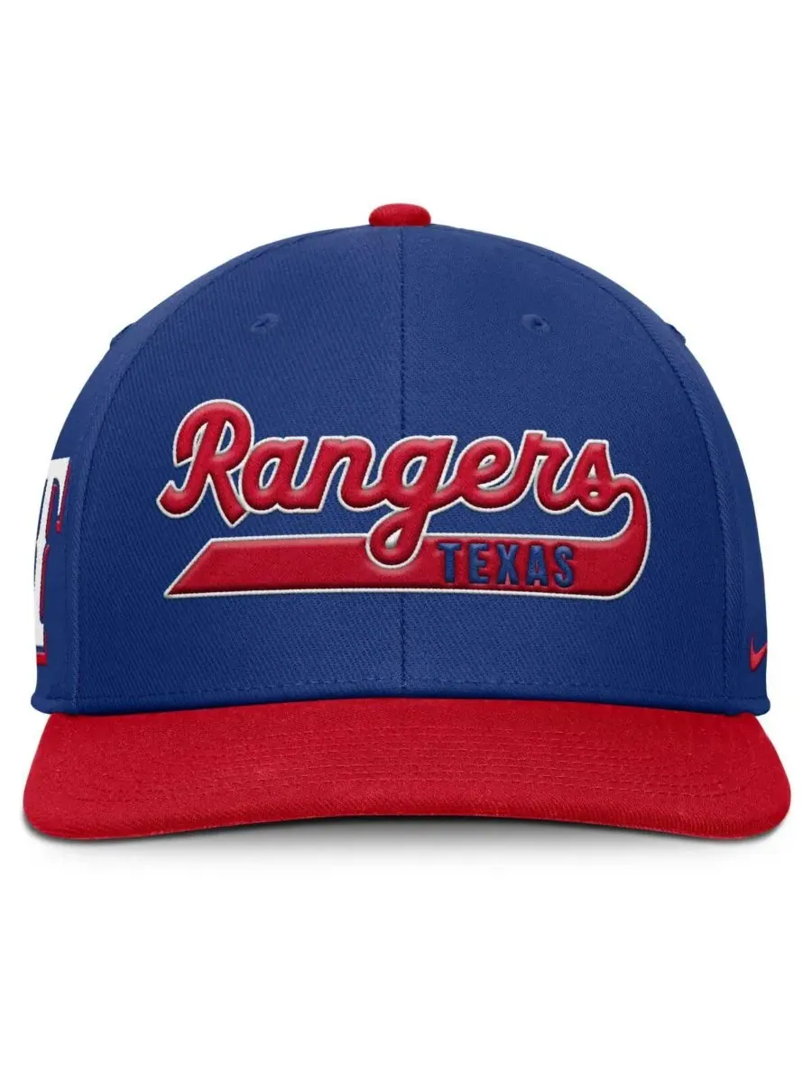 Nike Мужская бейсболка Texas Rangers Pro Performance Snapback королевского/красного цвета — изображение 2 из 4, красный