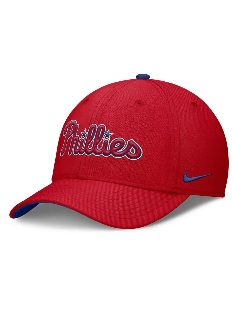 Мужская красная бейсболка Philadelphia Phillies Primetime Rise Dri-FIT Flex Nike — изображение 1 из 4, красный