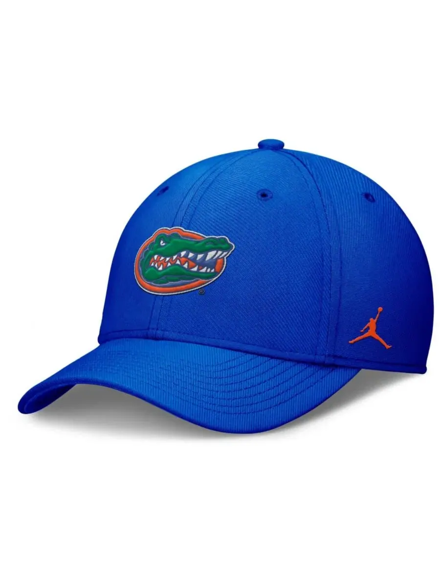 Кепка с вышивкой команды, модель Rise Swoosh Dri-FIT Flex Jordan — изображение 1 из 4, королевский
