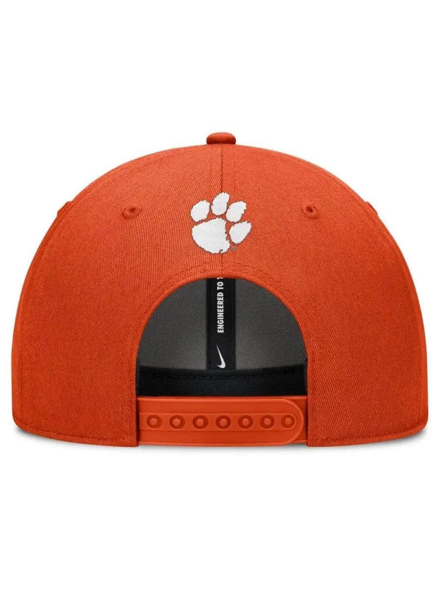 Nike Мужская оранжевая бейсболка Clemson Tigers Slanted Primetime Rise Performance с регулируемым — изображение 4 из 4