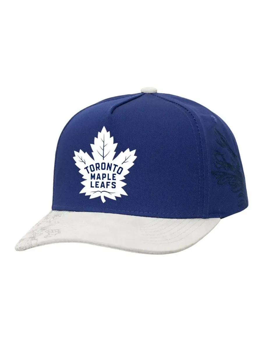 Mitchell & Ness Мужская сине-серая бейсболка Toronto Maple Leaf's May Flowers Pro Crown с — изображение 1 из 2, синий серый