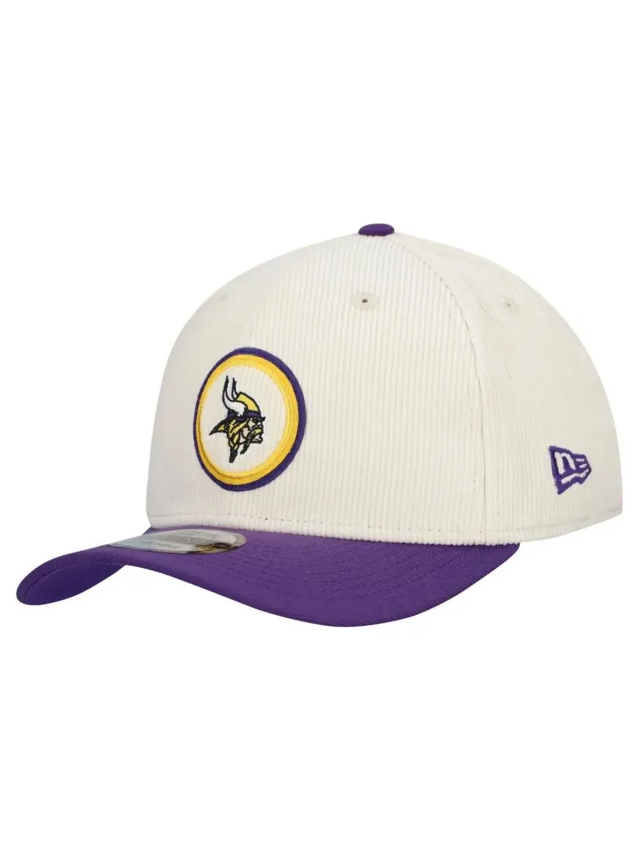 Мужская регулируемая кепка Stone Minnesota Vikings Loyal Corduroy 9SEVENTY New Era — изображение 1 из 4, фиолетовый
