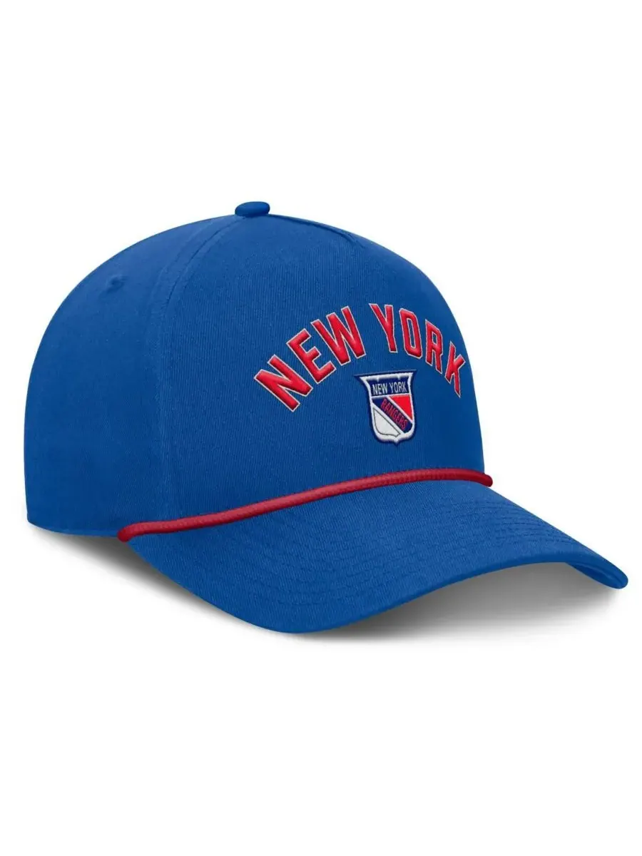 Мужская регулируемая бейсболка Royal New York Rangers из коллекции Decades с А-образной рамой и — изображение 1 из 3