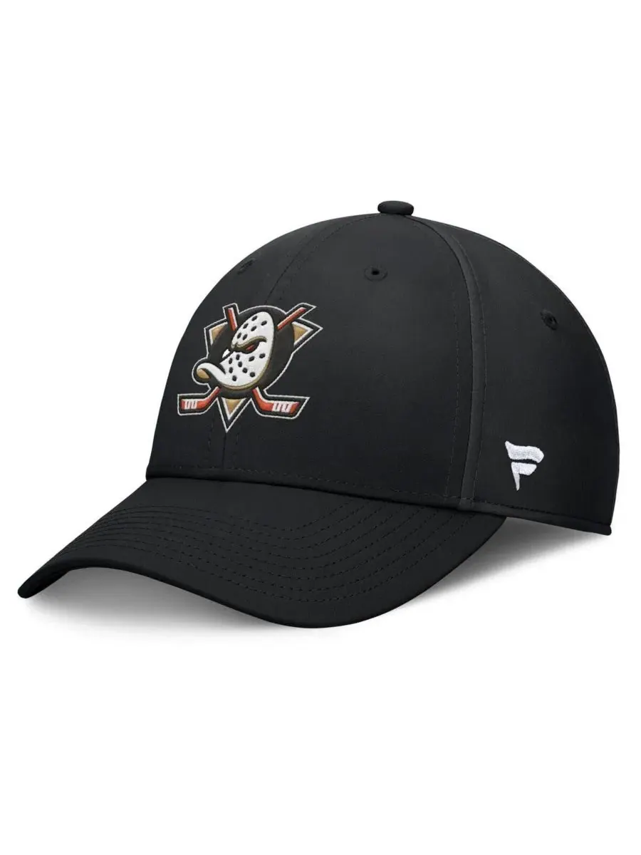 Кепка Fanatics Anaheim Ducks Core Primary Logo Flex — изображение 1 из 4, черный