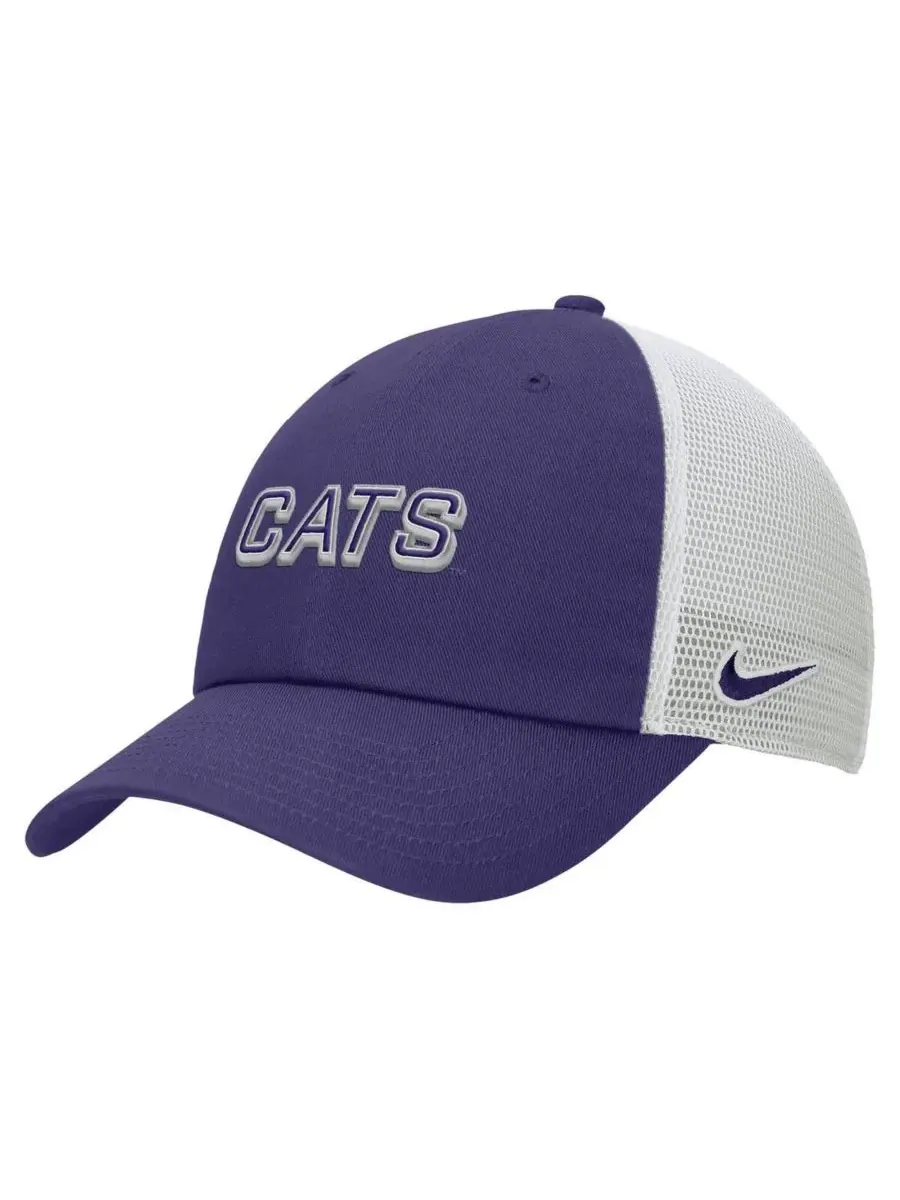 Nike Мужская фиолетовая регулируемая кепка-тракер Kansas State Wildcats On-Field Club — изображение 1 из 2, фиолетовый