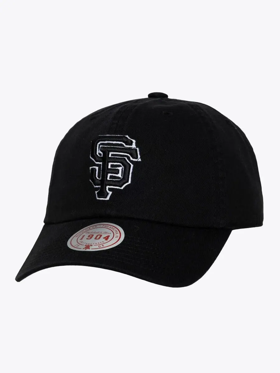 Кепка-бейсболка с вышитым логотипом San Francisco Giants Mitchell & Ness — изображение 1 из 3, черный