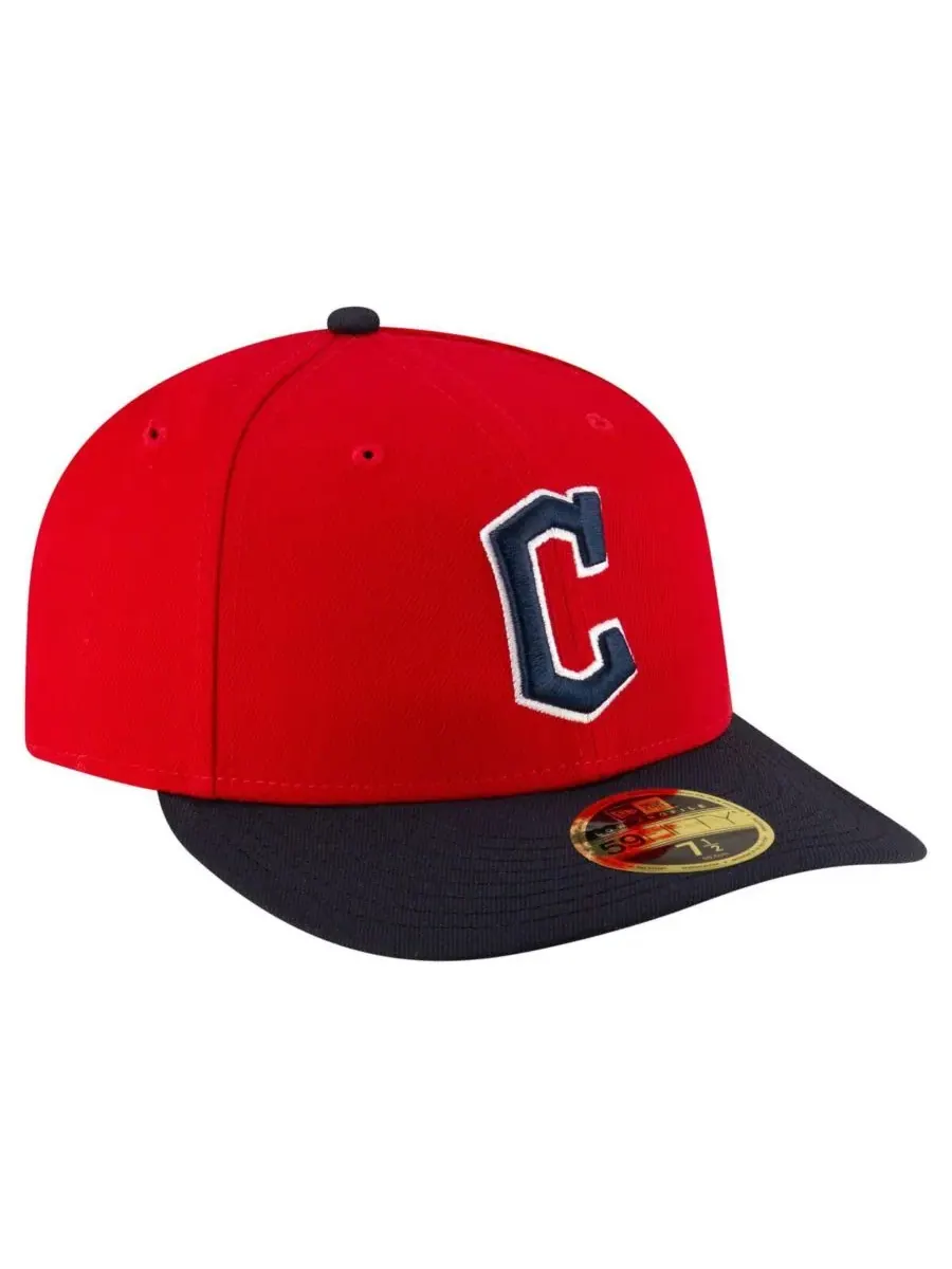 New Era Мужская красно-черная бейсболка Cleveland Guardians Authentic Collection On-Field Low — изображение 4 из 5