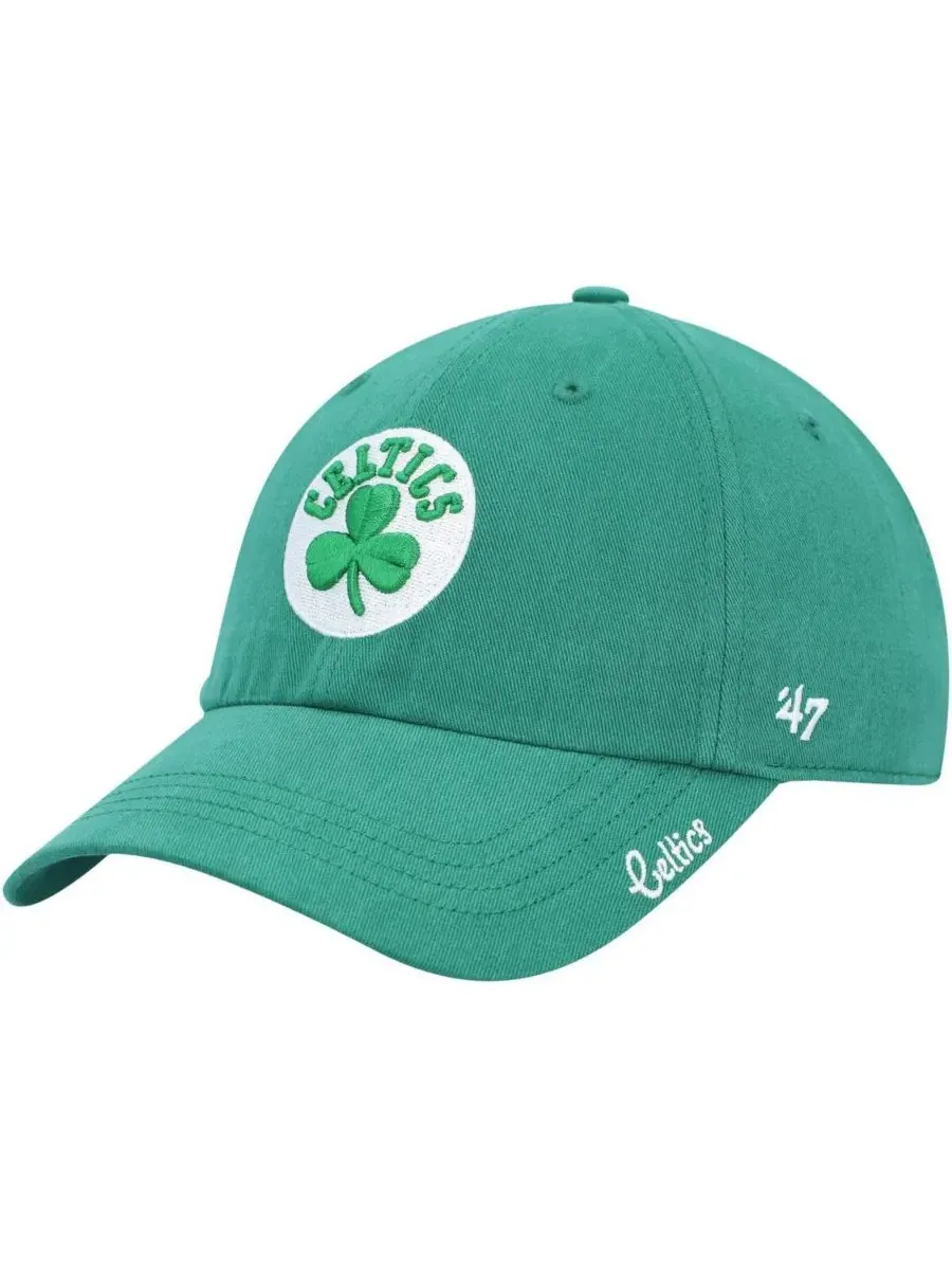 '47 Brand Женская регулируемая кепка цвета "келли-зеленый" с логотипом Boston Celtics Miata Clean Up — изображение 1 из 4