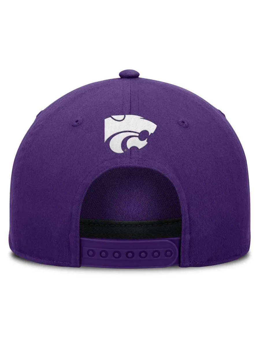 Fanatics Мужская фиолетовая регулируемая кепка с символикой команды Kansas State Wildcats — изображение 4 из 4, фиолетовый
