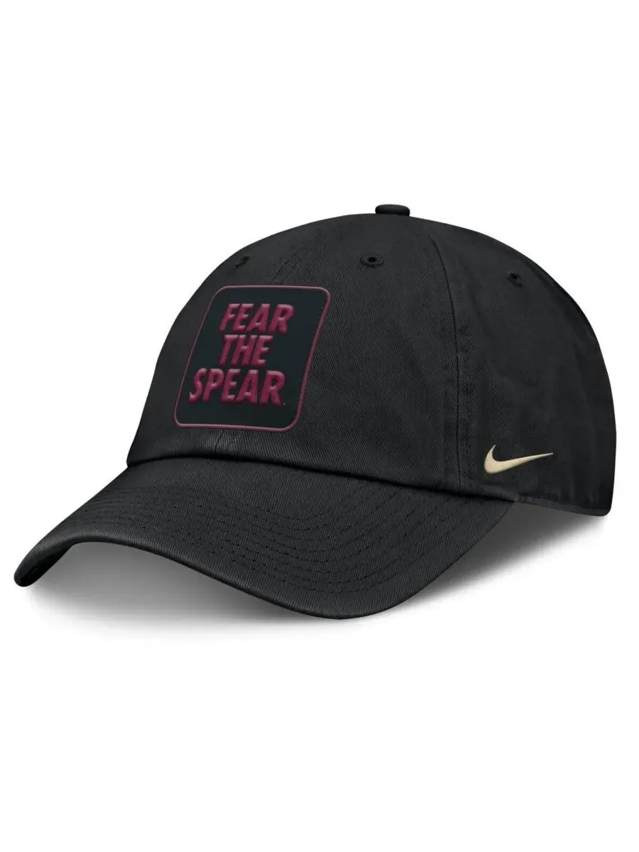 Nike Мужская черная регулируемая кепка Florida State Seminoles Local Club — изображение 1 из 4, черный