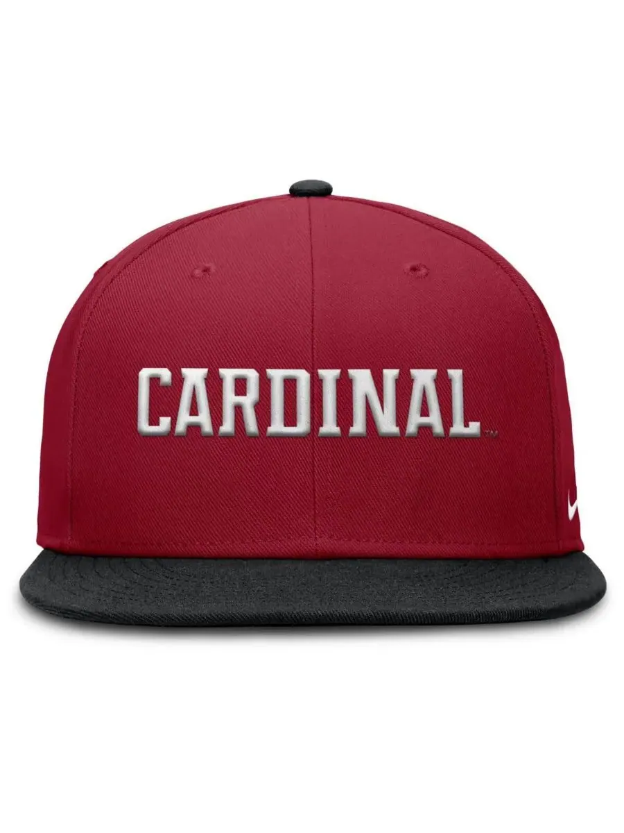 Nike Мужская бейсболка Stanford Cardinal Two-Tone Primetime Performance Fitted Hat в расцветке — изображение 2 из 4, черный