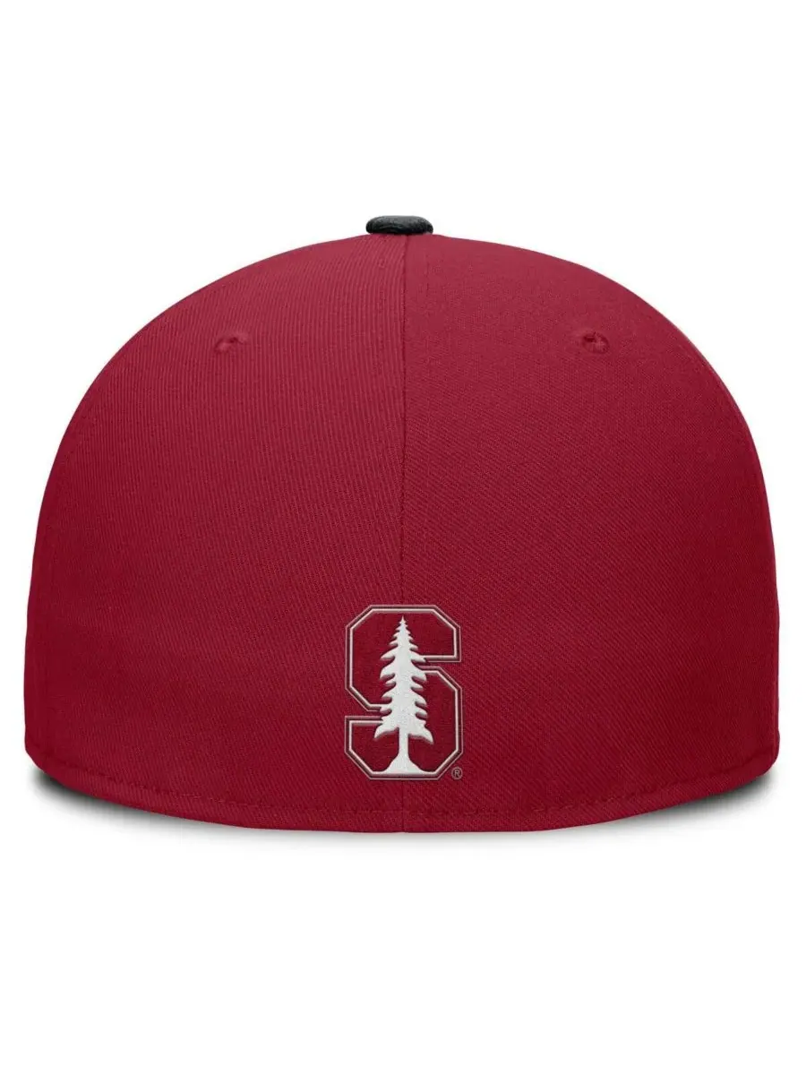 Nike Мужская бейсболка Stanford Cardinal Two-Tone Primetime Performance Fitted Hat в расцветке — изображение 4 из 4, черный