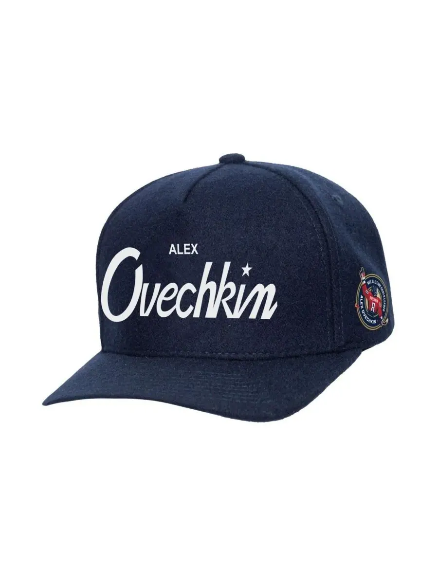 Mitchell & Ness Мужская регулируемая кепка Alexander Ovechkin Navy Washington Capitals All Time — изображение 1 из 2
