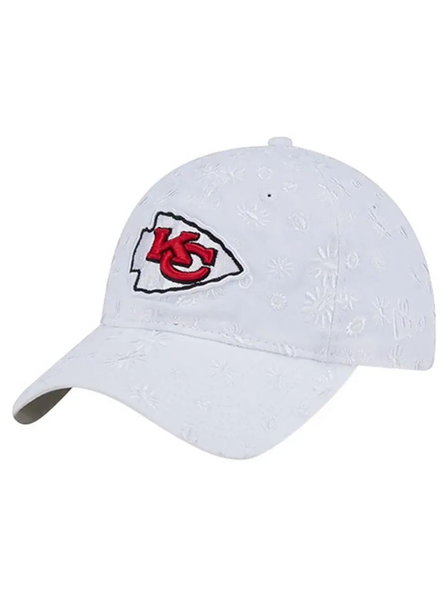Кепка New Era 9TWENTY с вышивкой Kansas City Chiefs — изображение 1 из 5, белый
