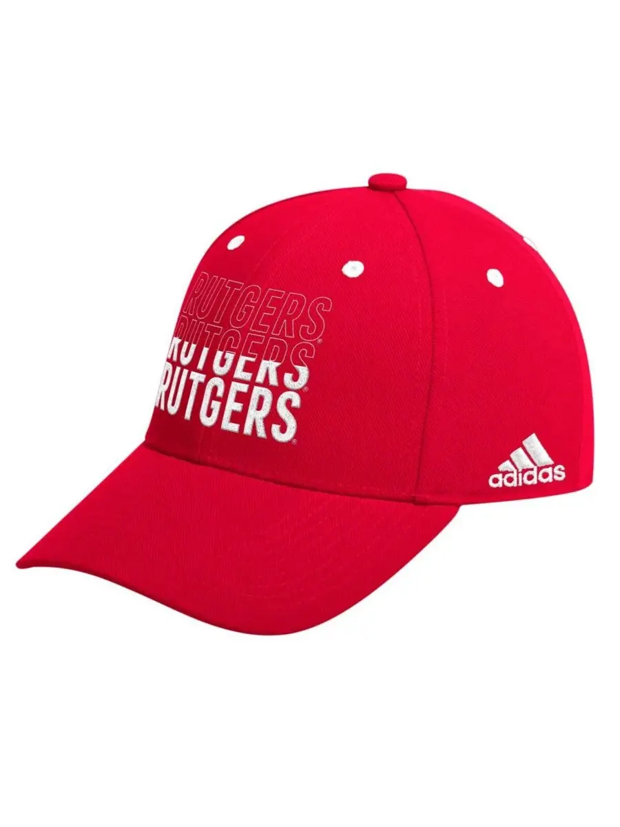Adidas Мужская кепка с регулируемой посадкой и полуоткрытой задней частью, цвета алого цвета, с — изображение 1 из 2, алый