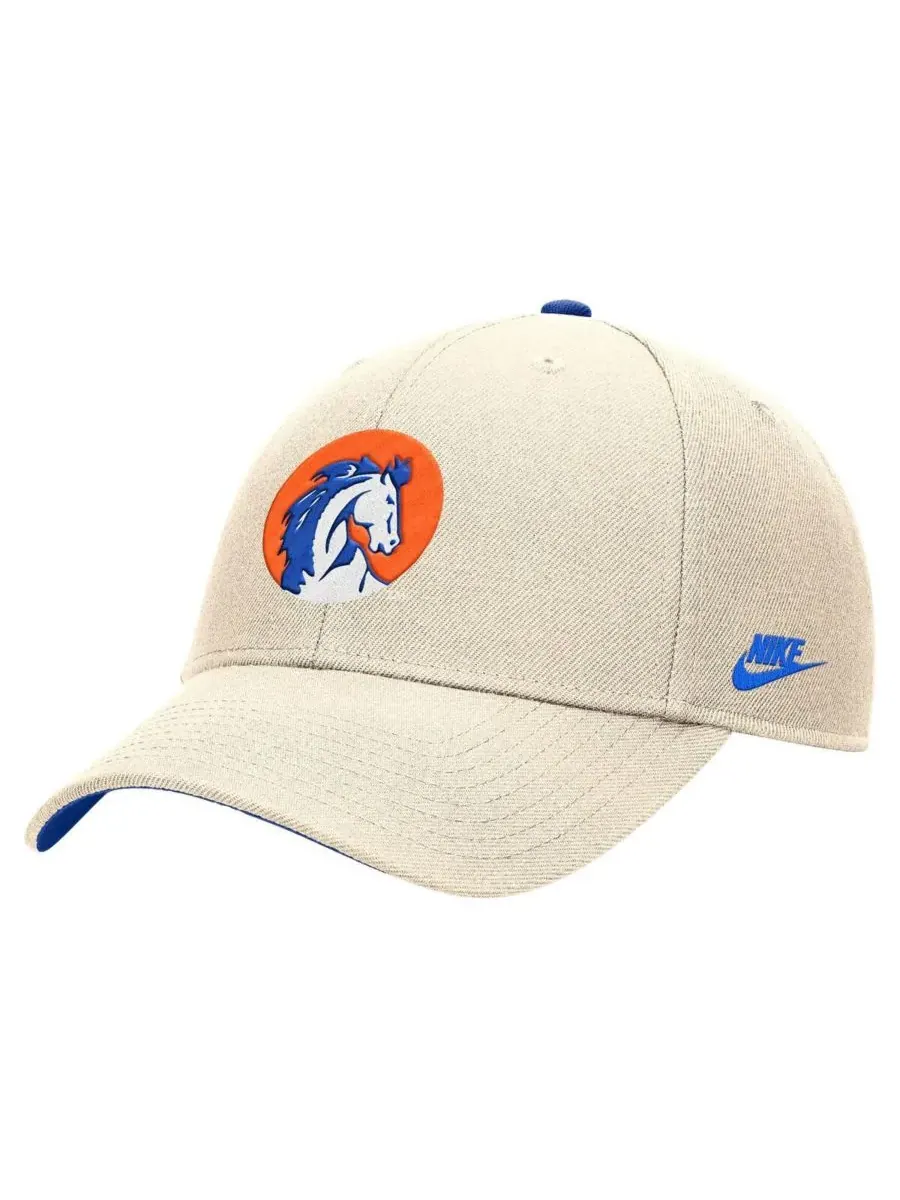 Мужская кепка Natural Boise State Broncos Rise Dri-FIT с регулируемой застежкой Nike — изображение 1 из 2, прозрачный