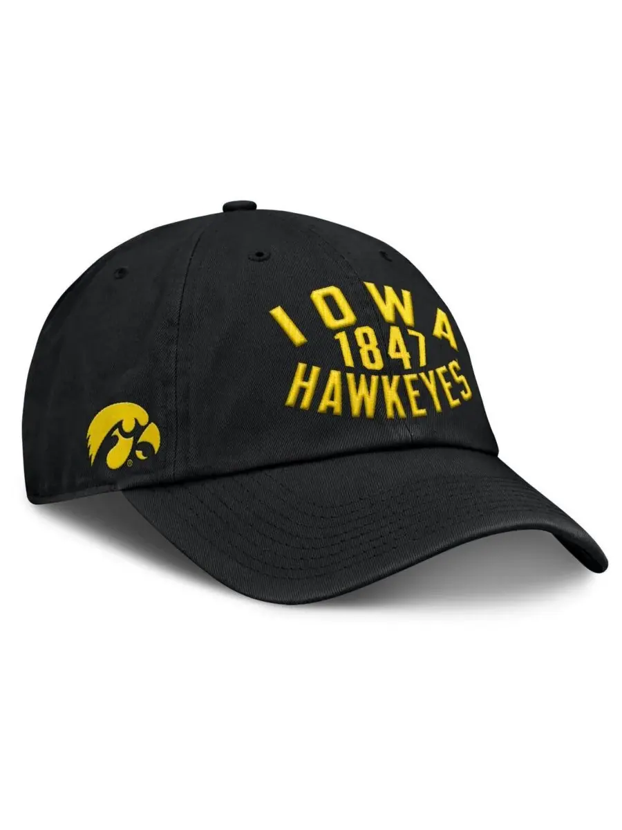 Fanatics Мужская черная регулируемая кепка Iowa Hawkeyes Archer — изображение 1 из 4, черный