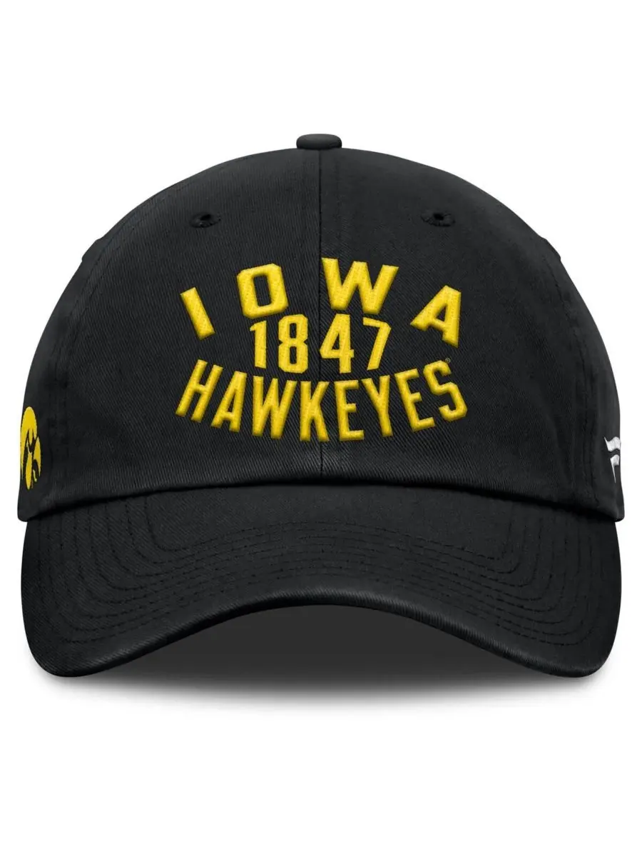 Fanatics Мужская черная регулируемая кепка Iowa Hawkeyes Archer — изображение 2 из 4, черный