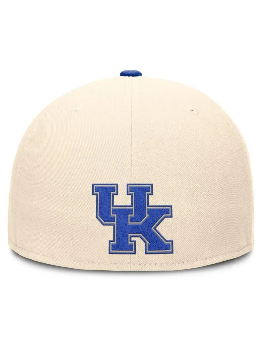 Мужская бейсболка Natural Kentucky Wildcats Primetime True Performance Fitted Hat Nike — изображение 2 из 5, прозрачный