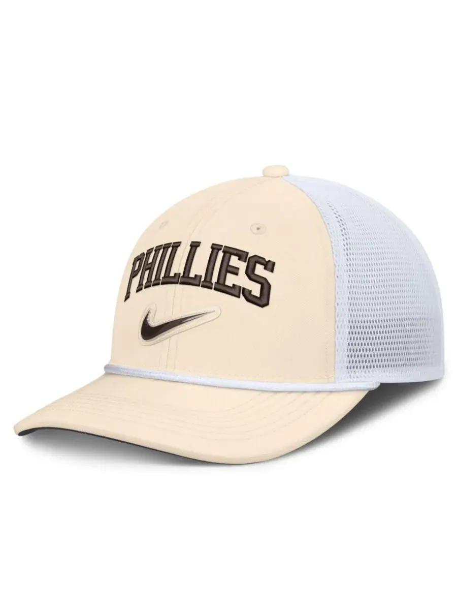 Кепка Nike Rise Dri-FIT Trucker Adjustable Hat — изображение 1 из 4, натуральный белый
