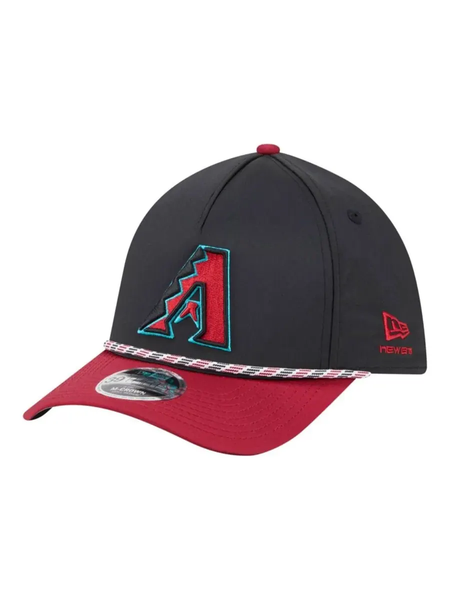 Кепка-афрэм с вышивкой Arizona Diamondbacks New Era — изображение 1 из 5, черный красный