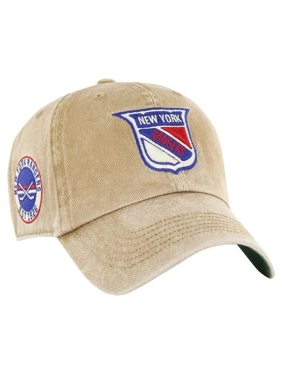 '47 Brand Мужская регулируемая кепка цвета хаки с символикой New York Rangers Earldor Clean Up — изображение 1 из 3