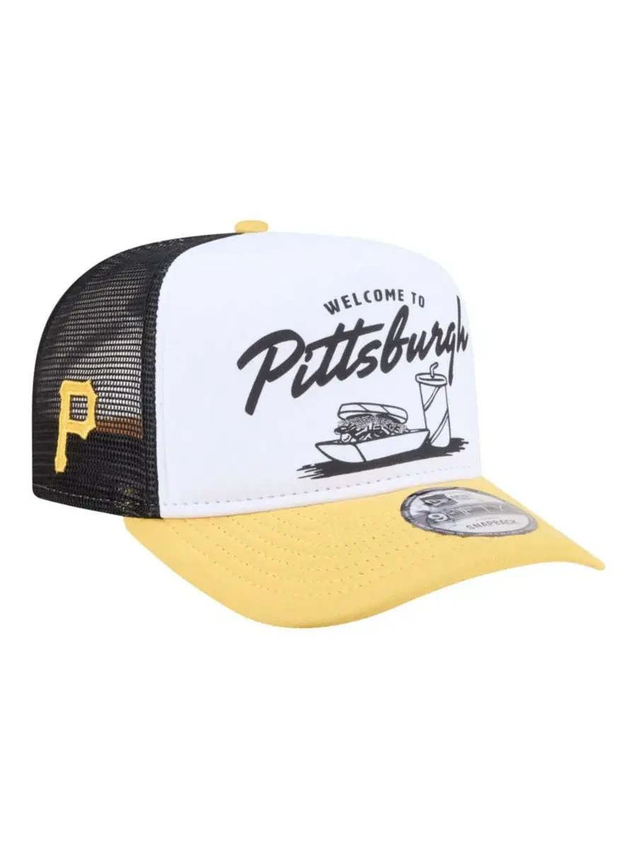 Кепка-снапбек Foodie A-Frame 9FIFTY Trucker New Era — изображение 1 из 5, белый золотистый