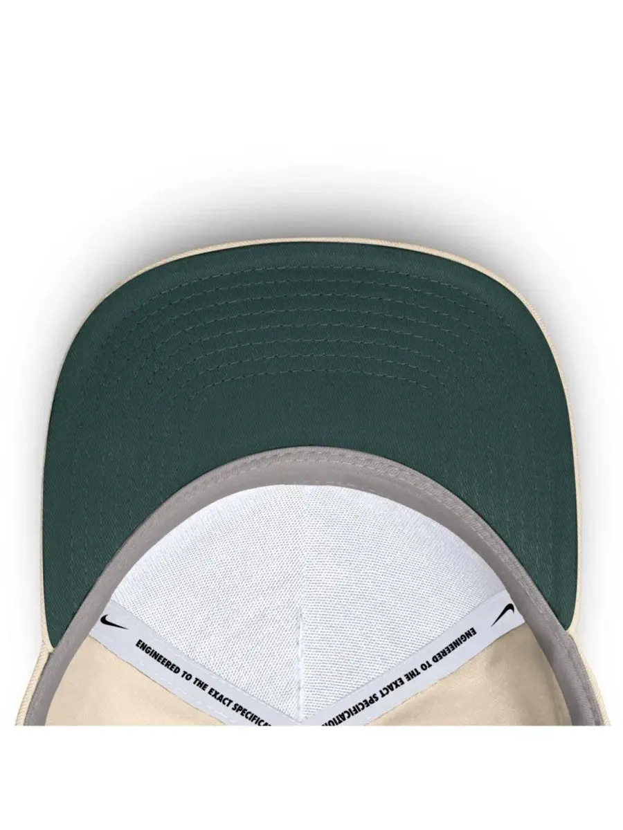 Кепка Nike Michigan State Spartans Legacy Vintage Rope Rise — изображение 5 из 5, натуральный зеленый