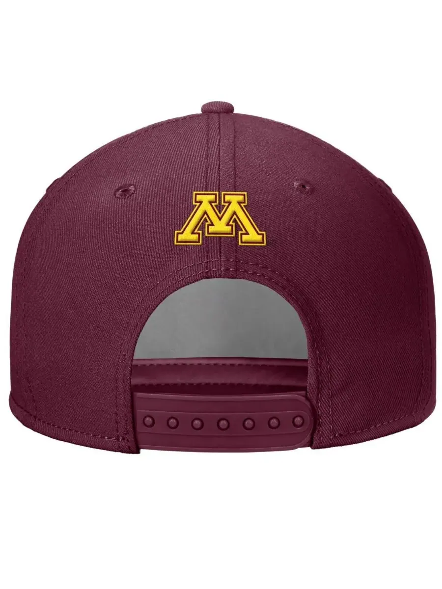 Nike Мужская регулируемая кепка Minnesota Golden Gophers бордового цвета — изображение 2 из 2, коричневый