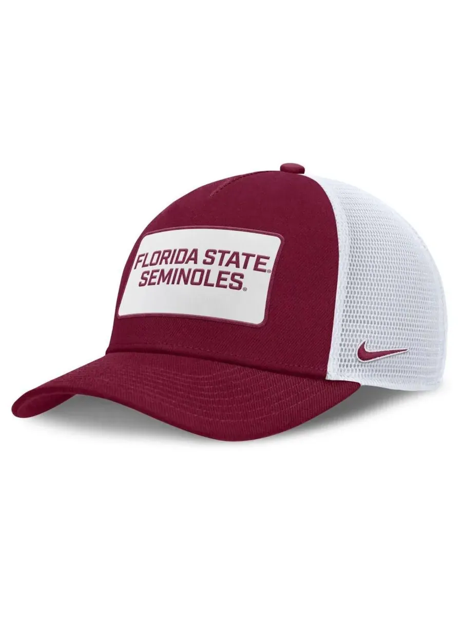 Nike Мужская регулируемая бейсболка-тракер с нашивкой "Florida State Seminoles 2025 On-Field Rise" — изображение 1 из 4