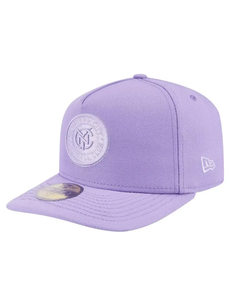 New Era Мужская фиолетовая кепка New York City FC Color Pack A-Frame 59FIFTY Fitted Hat