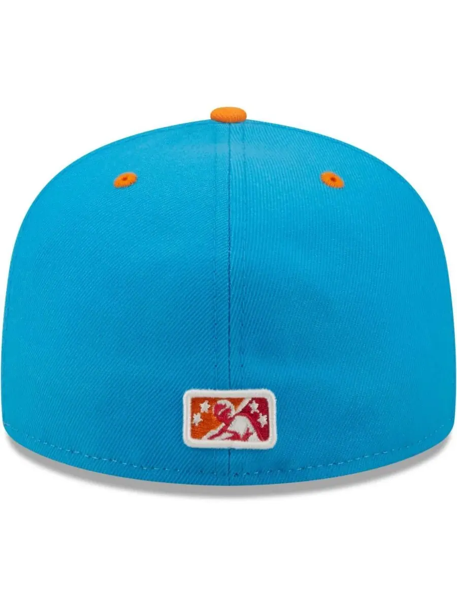 New Era Мужская белая, коралловая шляпа Pescados de Carolina Copa De La Diversion 59FIFTY — изображение 4 из 4, белый