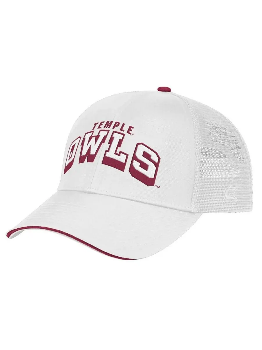 Colosseum Мужская регулируемая кепка White Temple Owls Wyatt — изображение 1 из 4, белый
