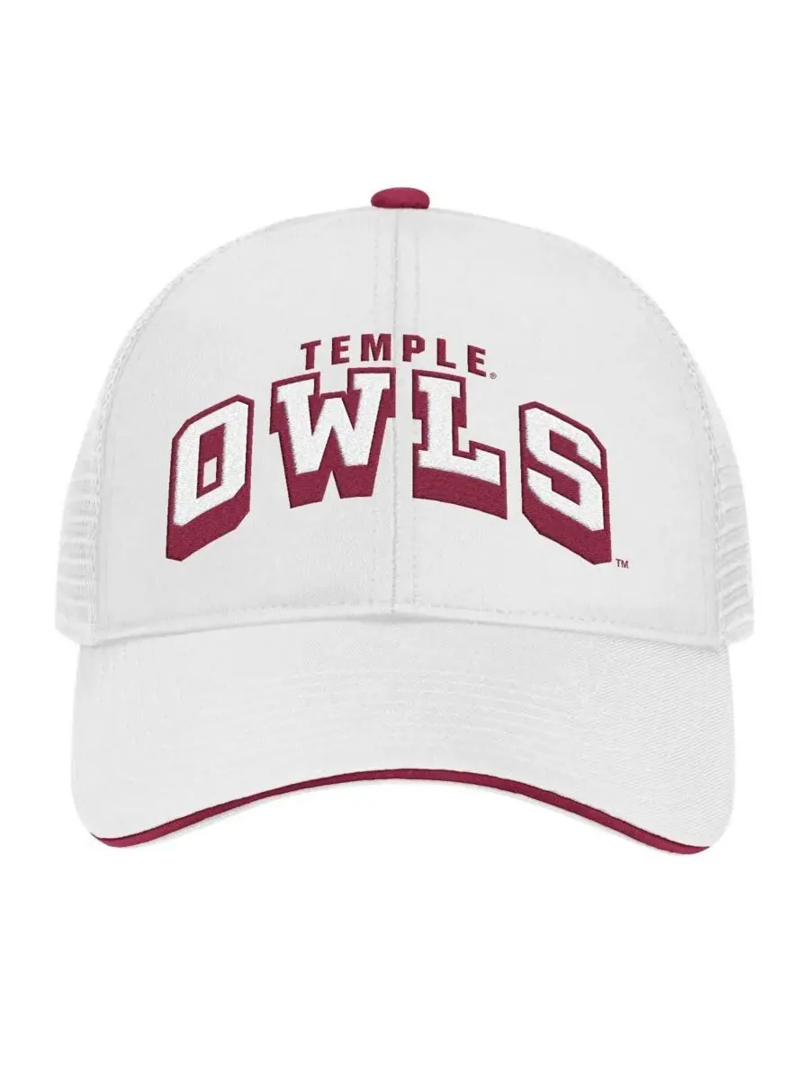 Colosseum Мужская регулируемая кепка White Temple Owls Wyatt — изображение 2 из 4, белый