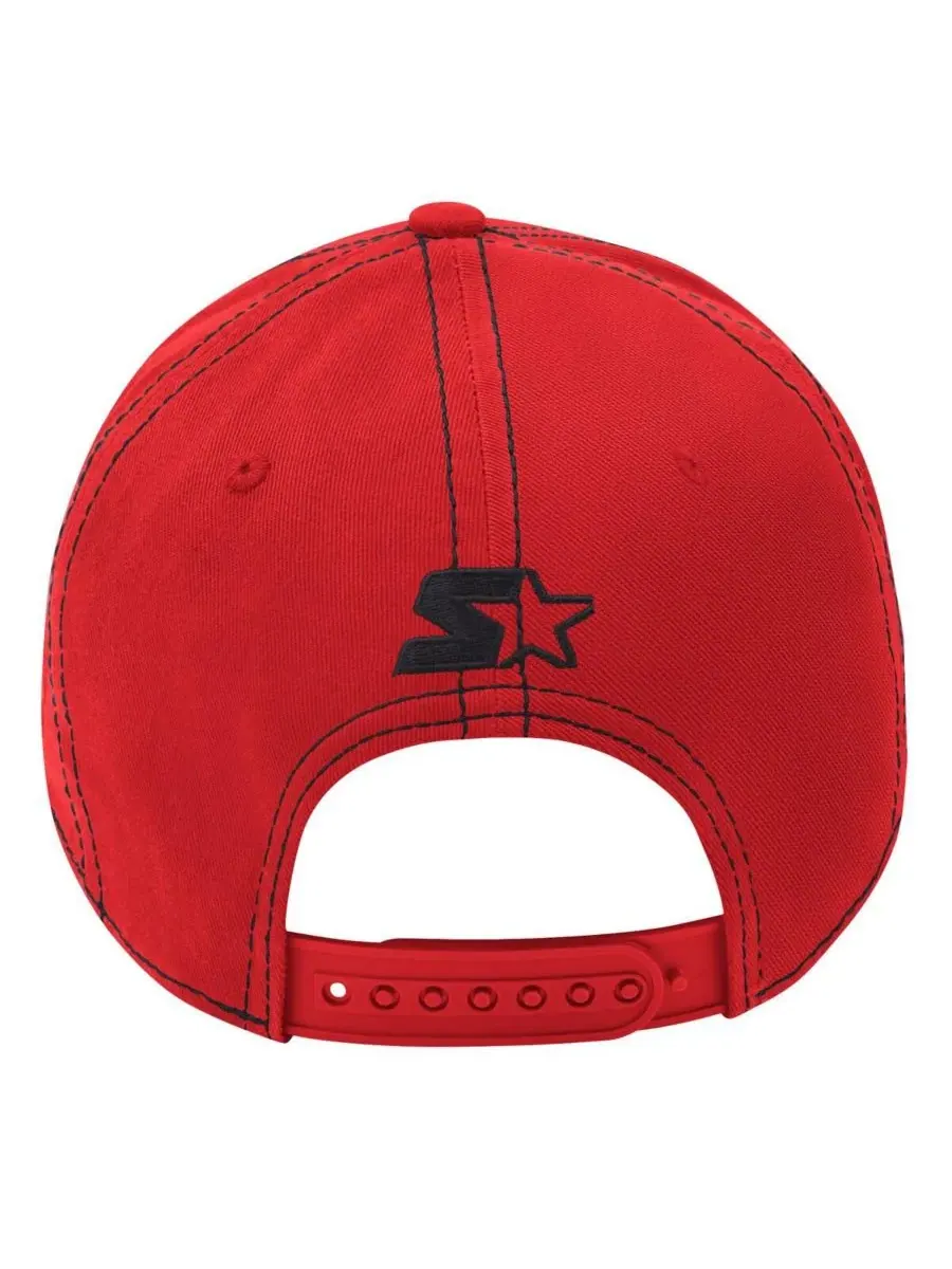 Starter Мужская красная кепка New Jersey Devils Sphere II Curved Starfit с регулируемым размером — изображение 2 из 4