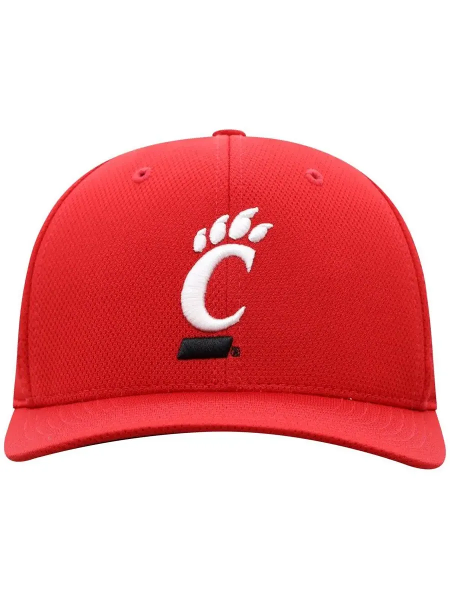 Top of the World Мужская красная кепка Cincinnati Bearcats Reflex Flex — изображение 1 из 3, красный