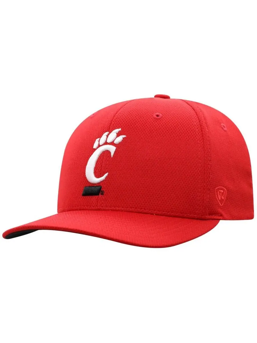 Top of the World Мужская красная кепка Cincinnati Bearcats Reflex Flex — изображение 3 из 3, красный