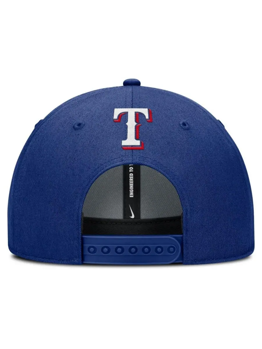 Мужская регулируемая кепка Royal Texas Rangers Rise Gaberdine Nike — изображение 2 из 4, королевский