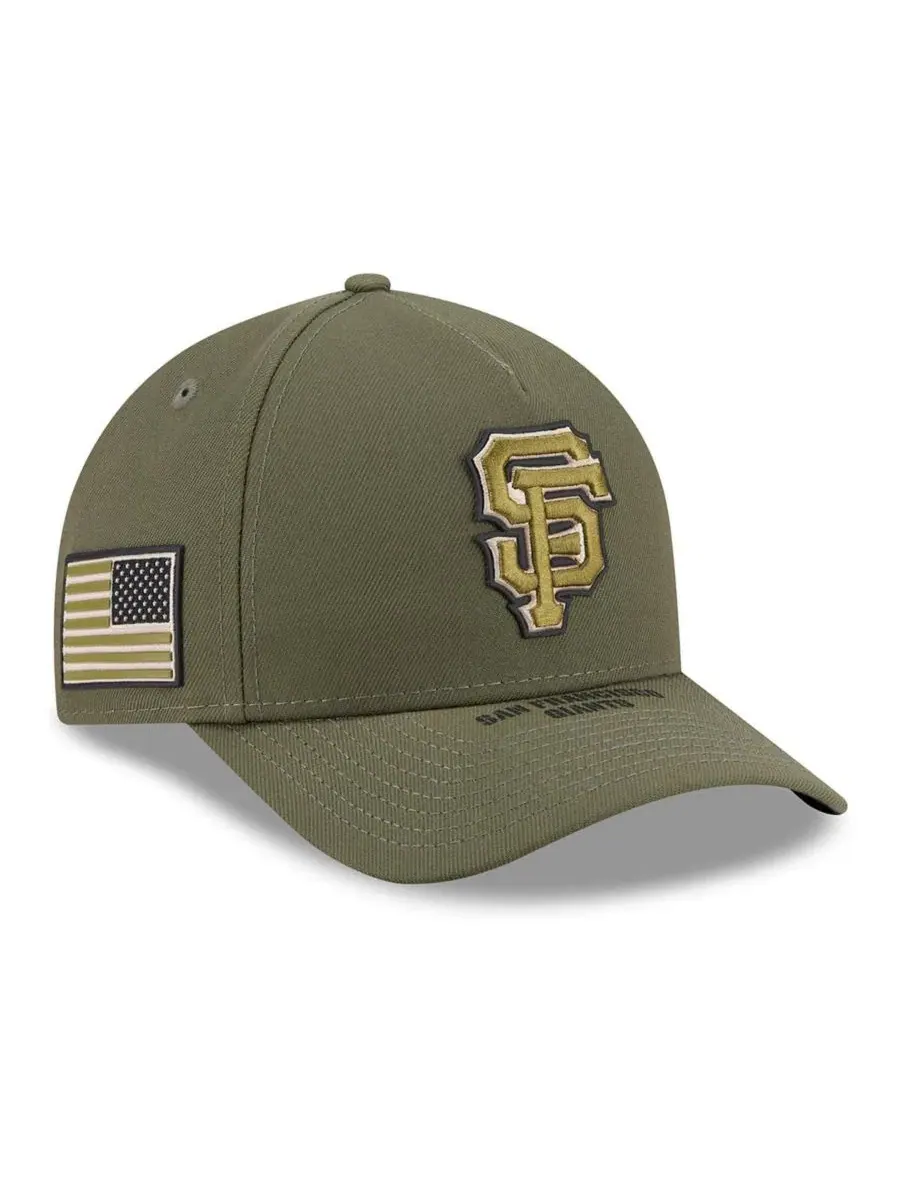 Кепка New Era 9FORTY M-Crown с вышивкой San Francisco Giants — изображение 1 из 5, оливковый