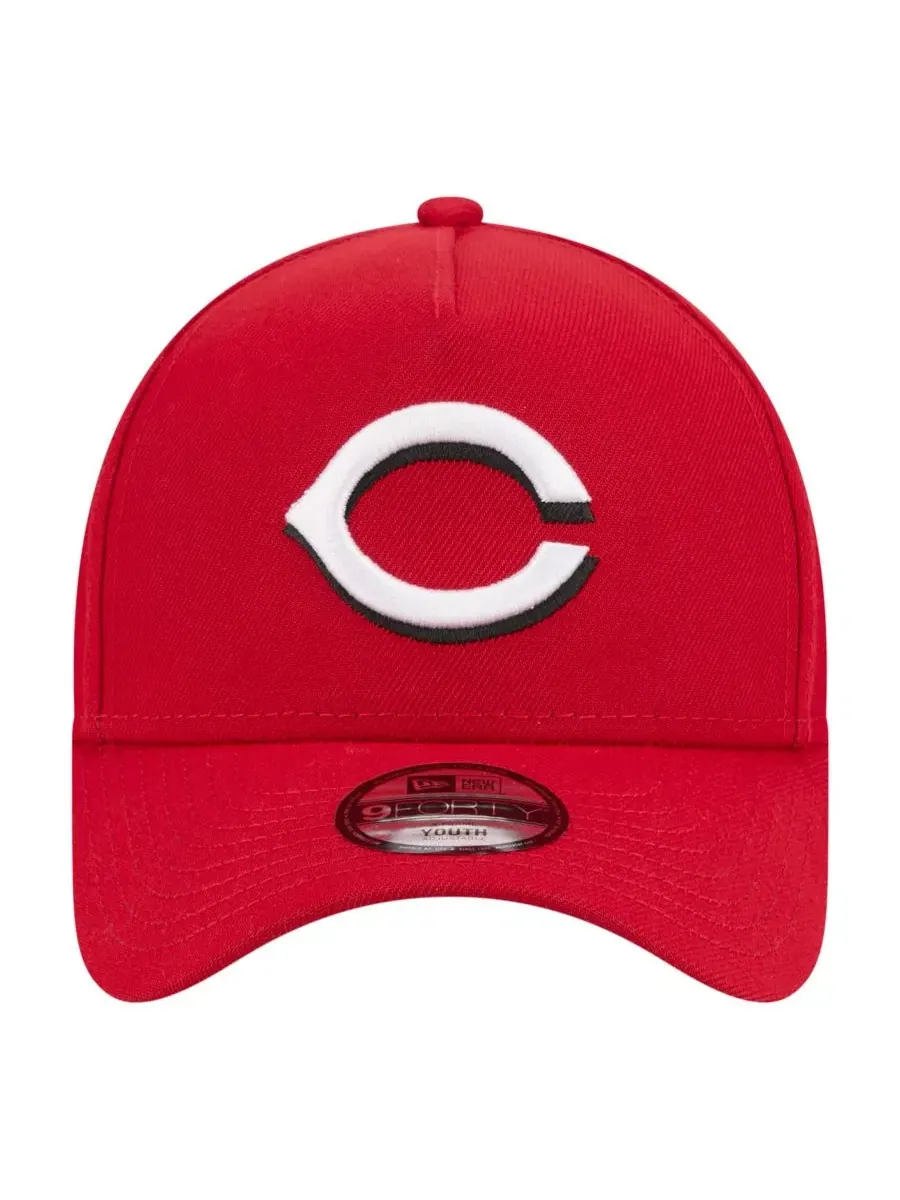 Кепка New Era 9FORTY A-Frame с вышитым логотипом Cincinnati Reds — изображение 1 из 5, красный