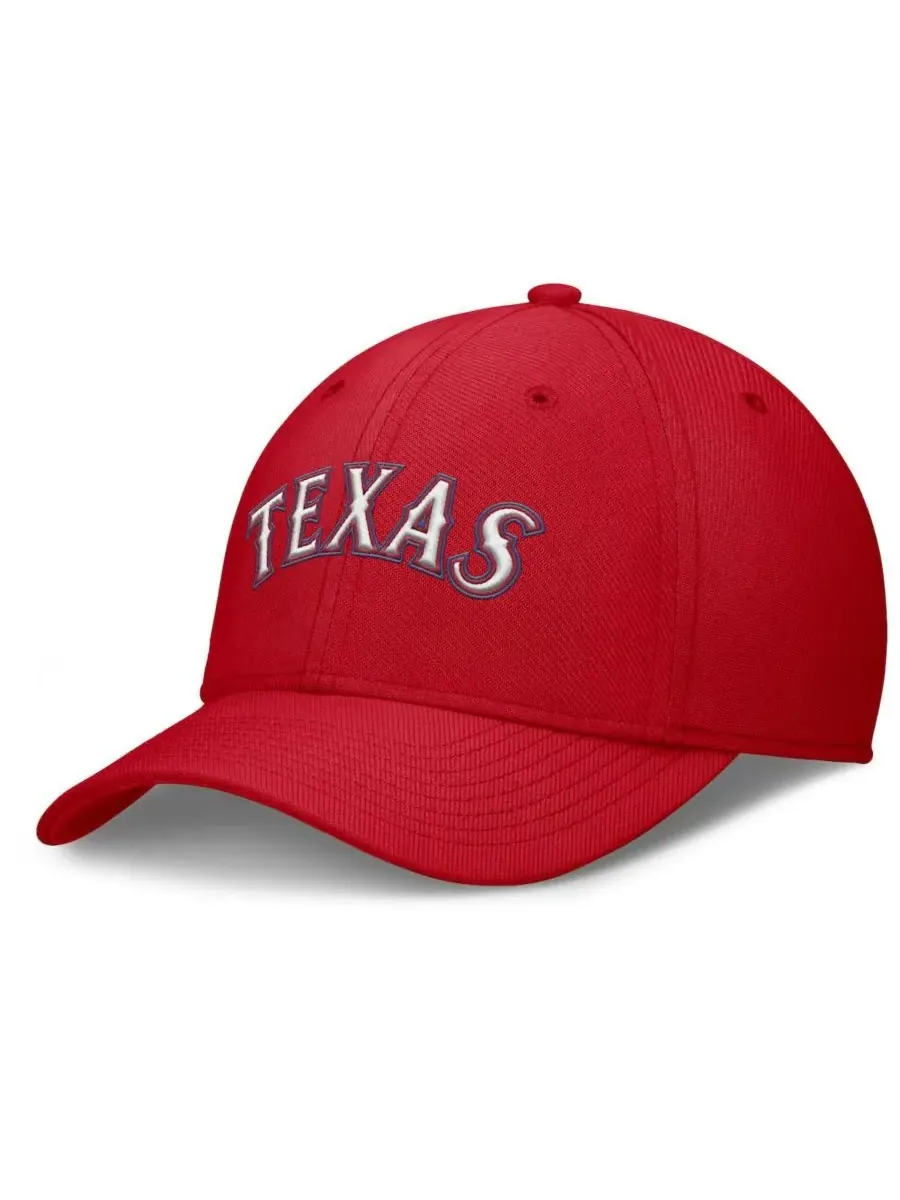Nike Мужская красная бейсболка Texas Rangers Rise Performance Flex — изображение 1 из 4, красный