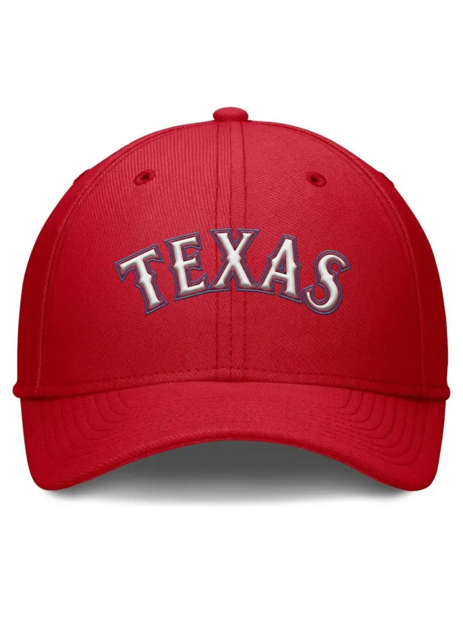 Nike Мужская красная бейсболка Texas Rangers Rise Performance Flex — изображение 3 из 4, красный