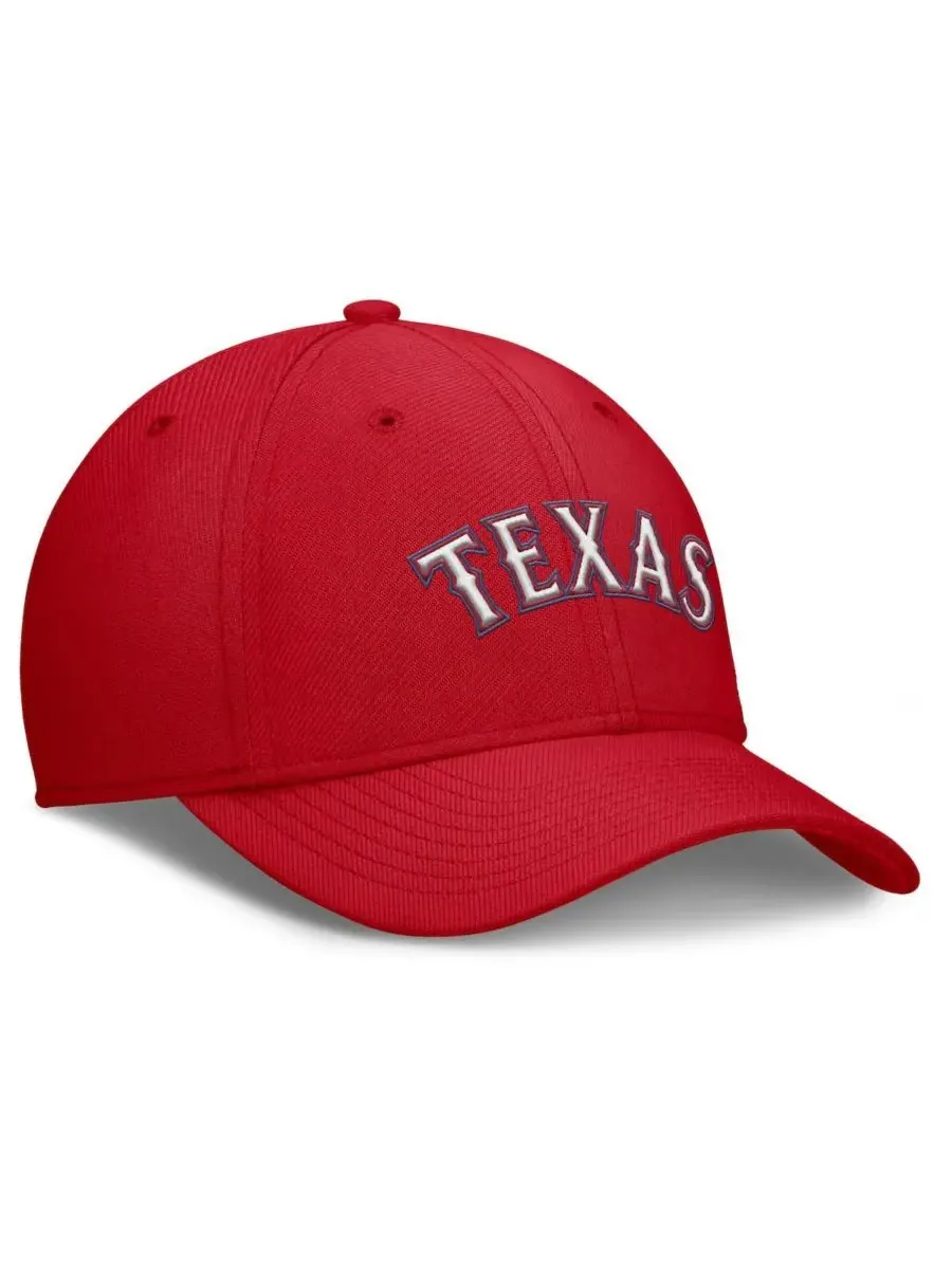 Nike Мужская красная бейсболка Texas Rangers Rise Performance Flex — изображение 4 из 4, красный