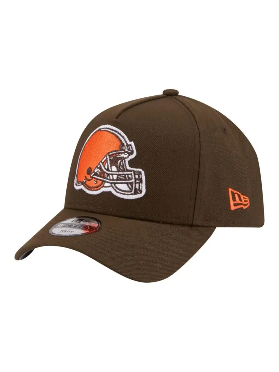 Кепка Cleveland Browns 9FORTY A-Frame Adjustable Hat New Era — изображение 1 из 7, коричневый