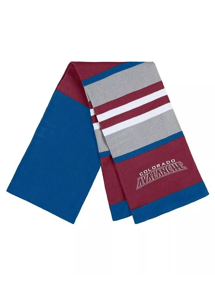 Женский комплект из перчаток и шарфа в полоску Colorado Avalanche Wear By Erin Andrews — изображение 3 из 3, мульти
