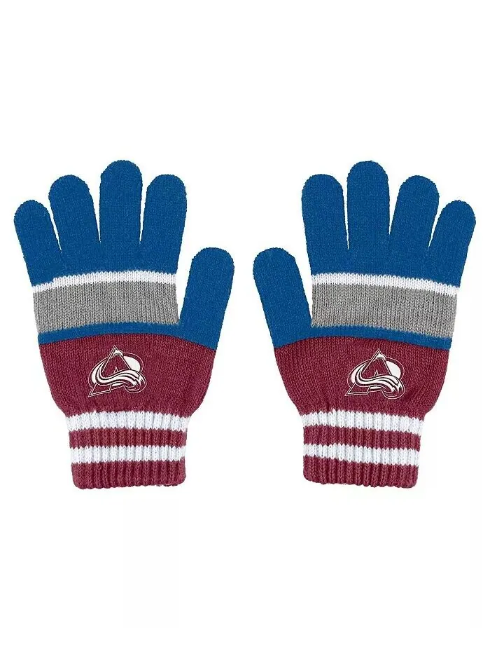 Женский комплект перчаток и шарфа Colorado Avalanche Stripe WEAR by Erin Andrews — изображение 2 из 3