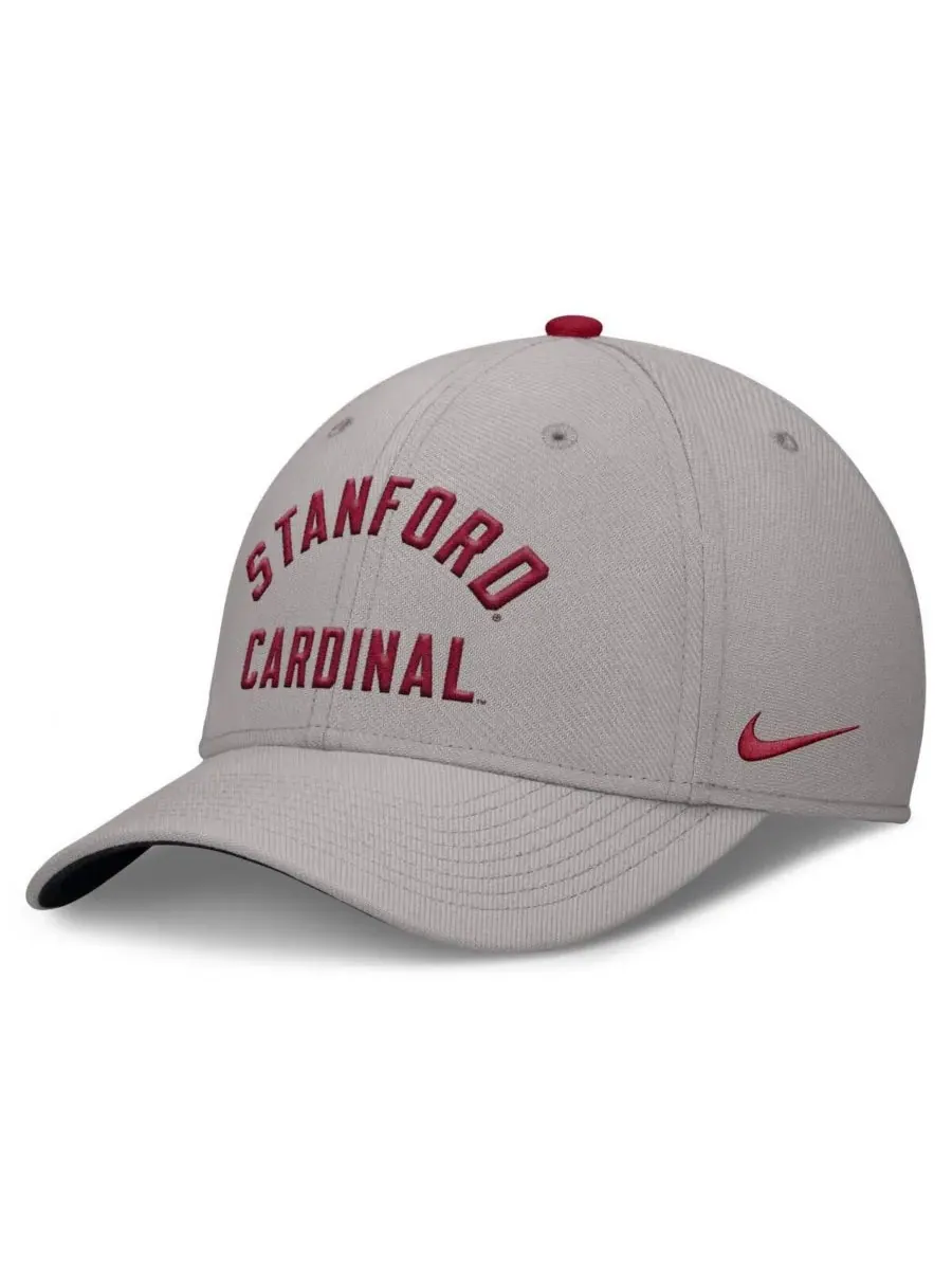 Nike Мужская серая кепка Stanford Cardinal Rise Prep Performance Flex — изображение 1 из 4, серый